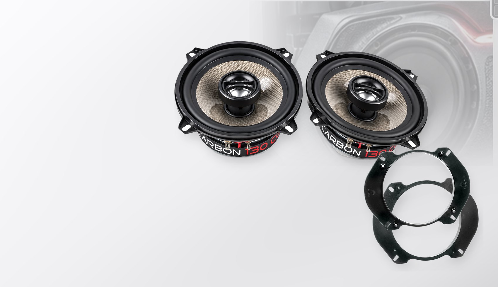 Pachet difuzoare dedicate Lancia Ypsilon 1997-2001 - Audio System CARBON 130 mm