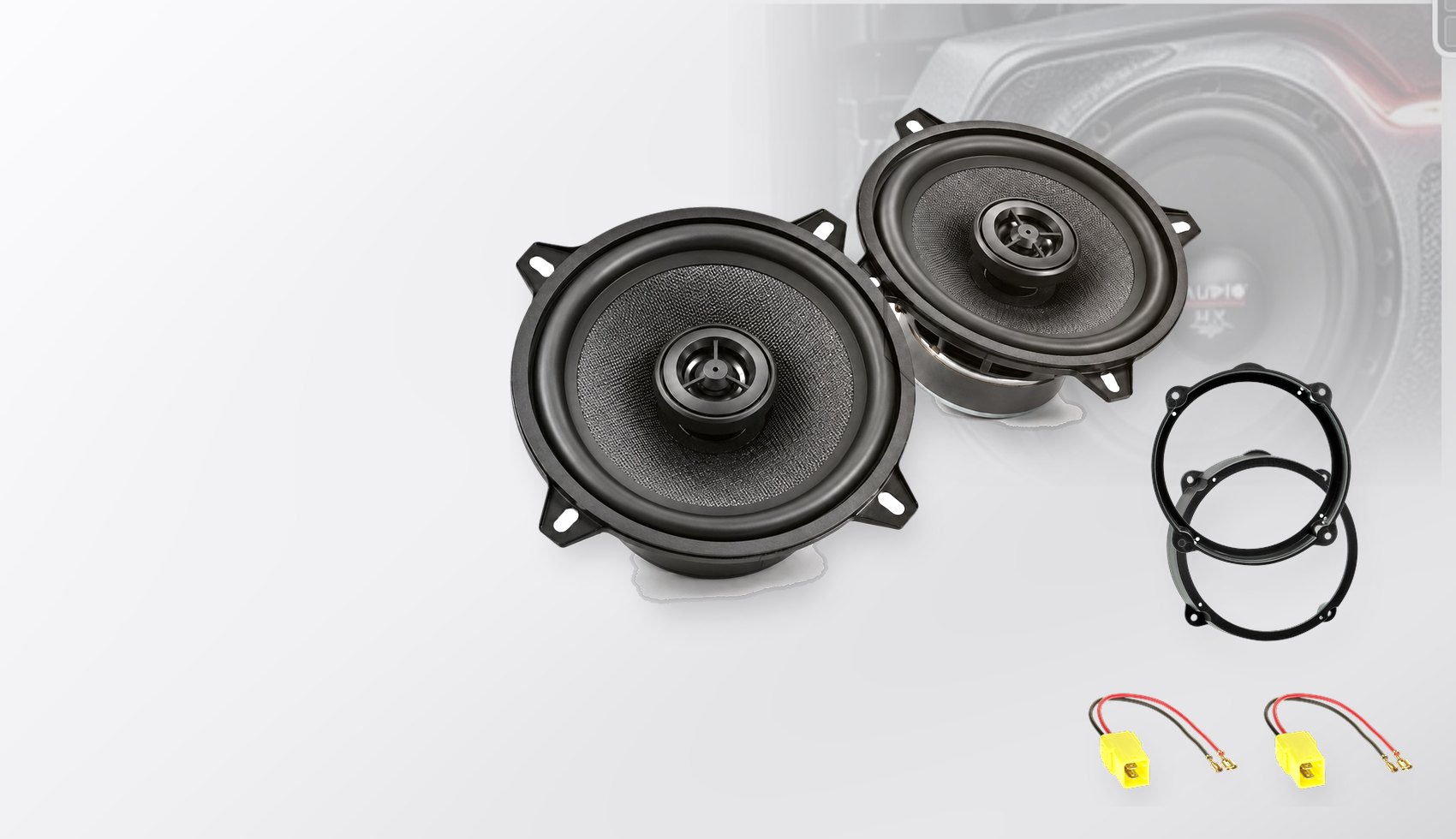 Pachet difuzoare dedicate Lancia Ypsilon (843) 2003-2011 - Audio System MXC EVO 165 mm