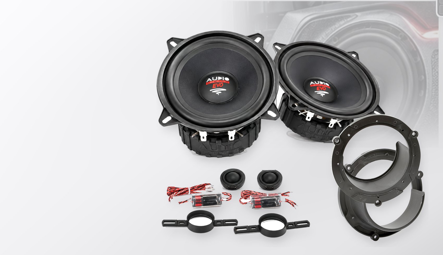 Pachet difuzoare dedicate Mazda 2 (DE) 2007-2010 - Audio System RADION EVO 2 130 mm