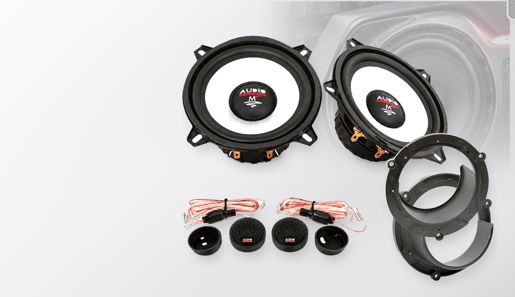 Pachet difuzoare dedicate Mazda 3 (BL) 2011-2013 - Audio System M EVO 2 130 mm