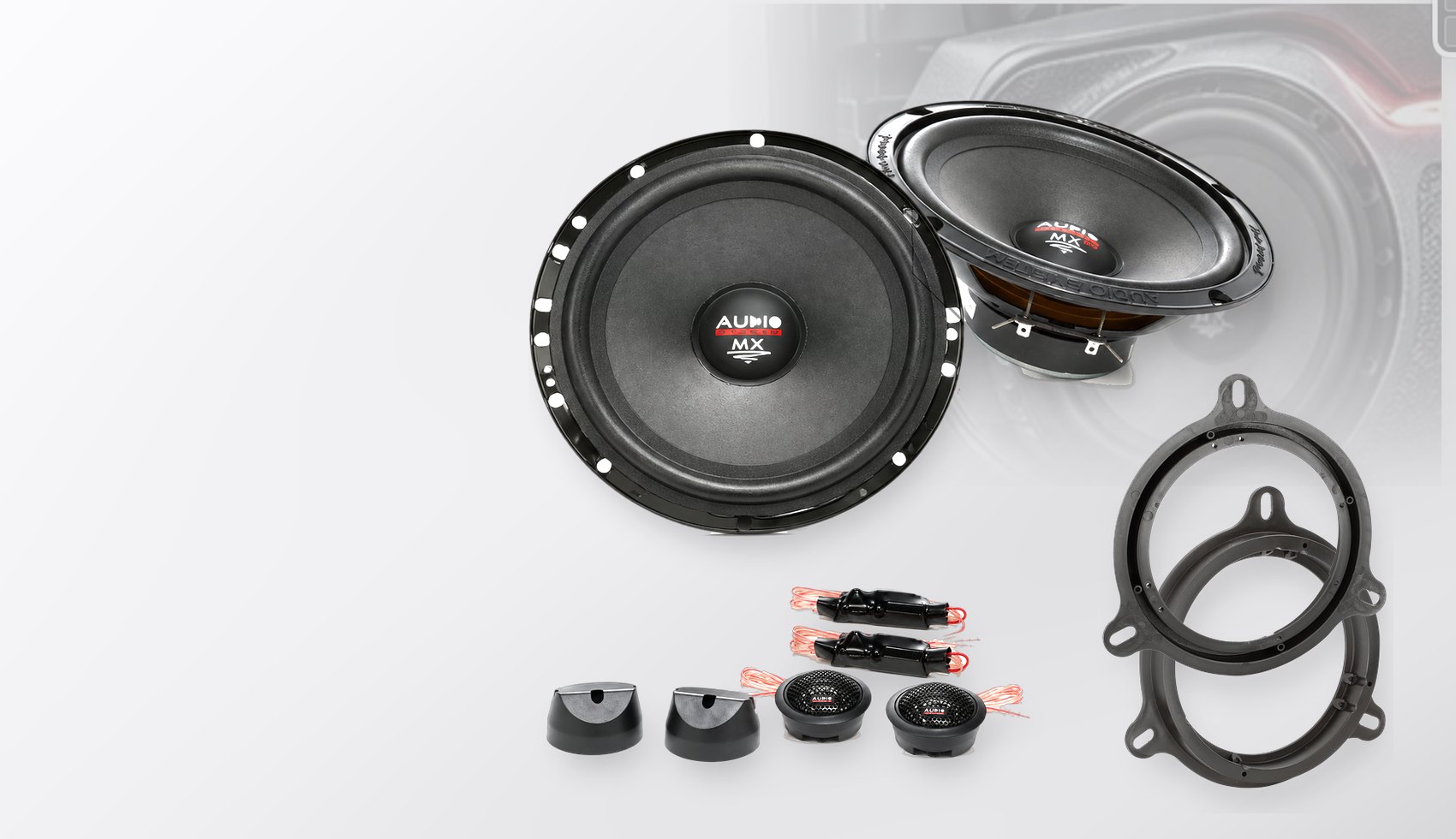 Pachet difuzoare dedicate Mazda MX-5 (ND) 2015-2023 - Audio System MX EVO 165 mm