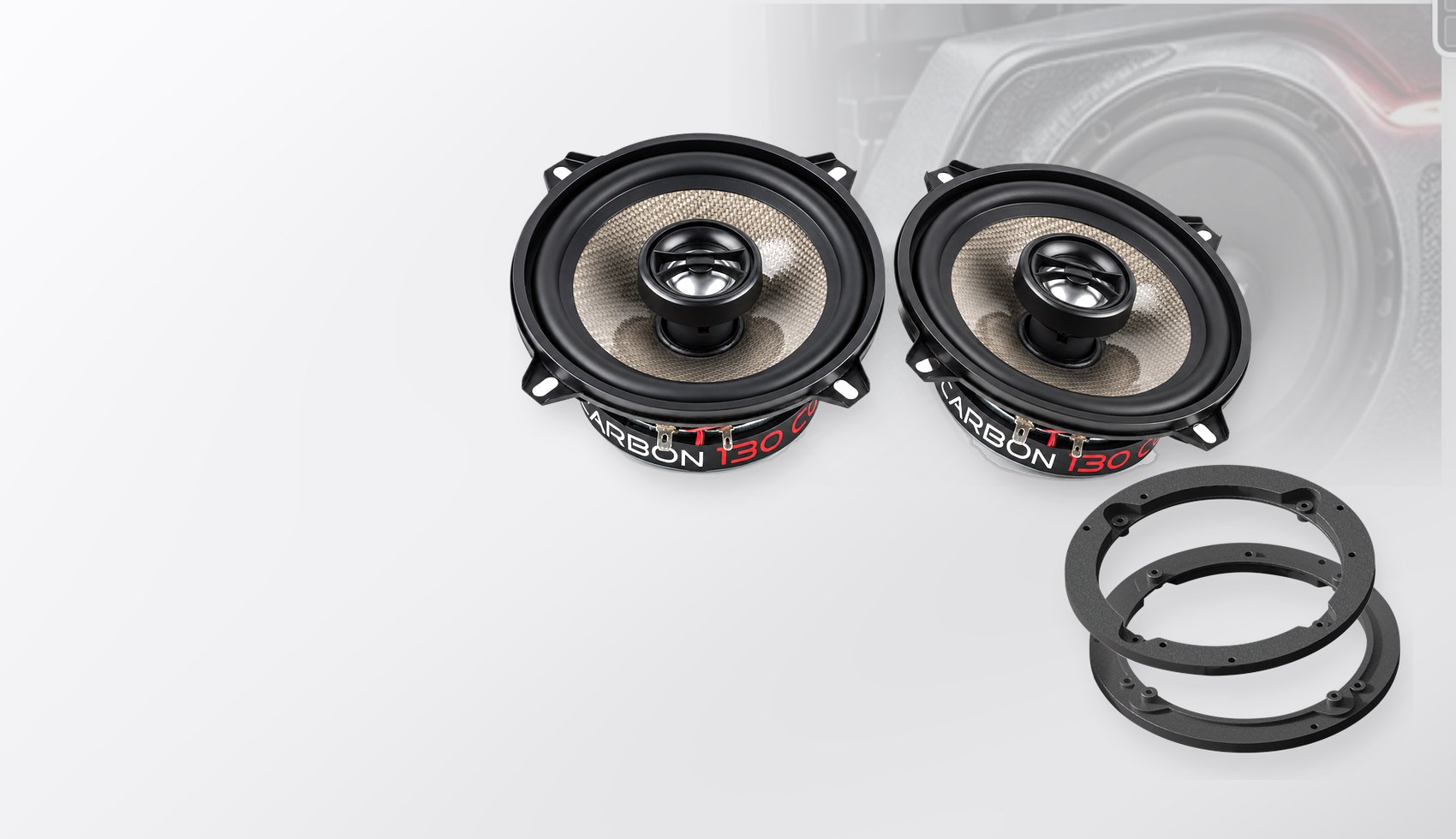 Pachet difuzoare dedicate Mazda Premacy (CP) 1999-2001 - Audio System CARBON 130 mm