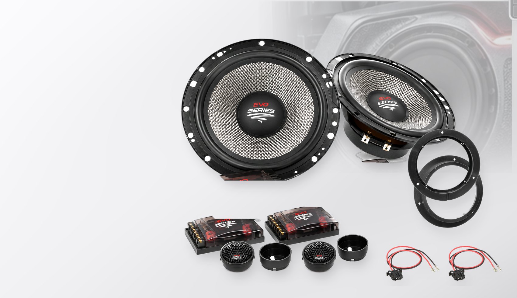 Pachet difuzoare dedicate Mercedes A-Klasse (W169) 2004-2012 - Audio System RADION EVO 2 165 mm