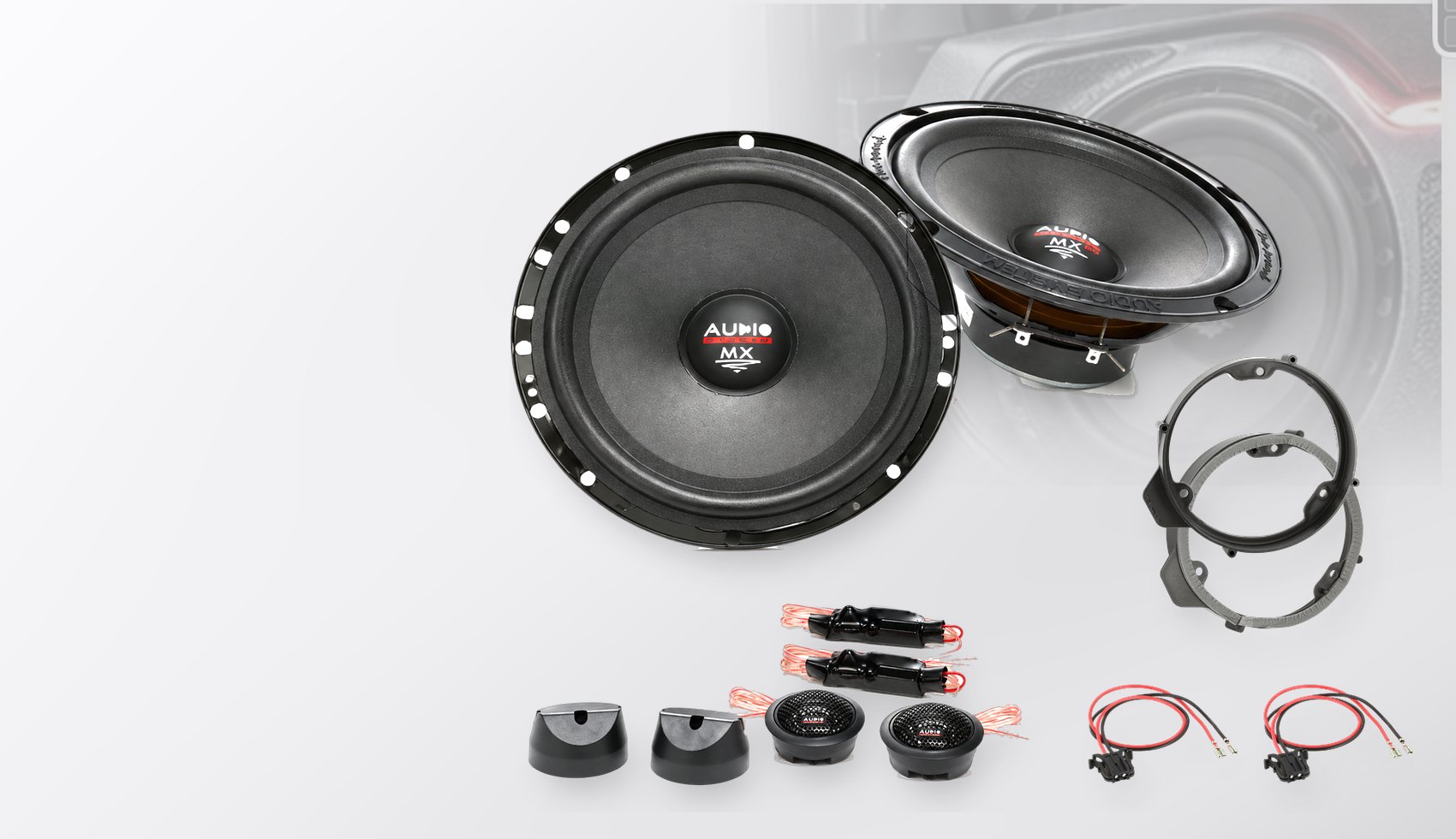 Pachet difuzoare dedicate Mercedes A-Klasse (W177) 2018-2021 - Audio System MX EVO 165 mm
