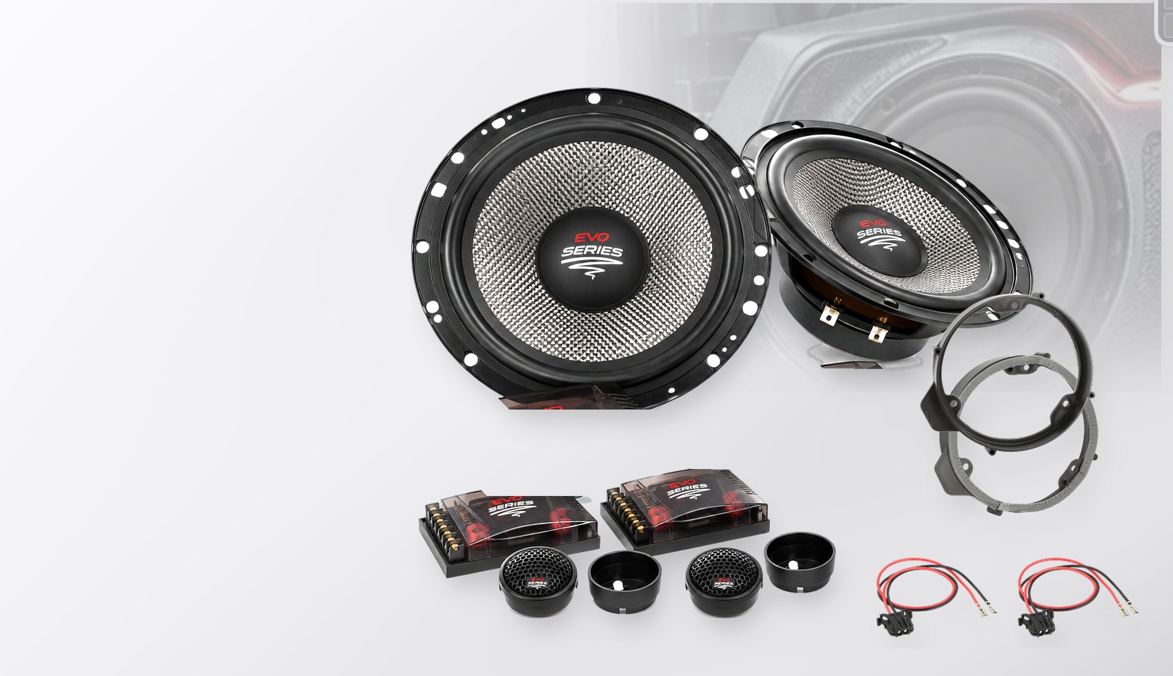 Pachet difuzoare dedicate Mercedes A-Klasse (W177) 2018-2021 - Audio System RADION EVO 2 165 mm