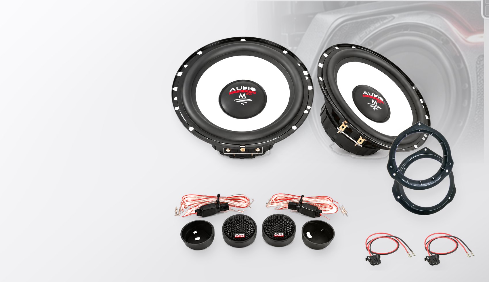 Pachet difuzoare dedicate Mercedes C-Klasse (C204) Coupé 2011-2014 - Audio System M EVO 2 165 mm