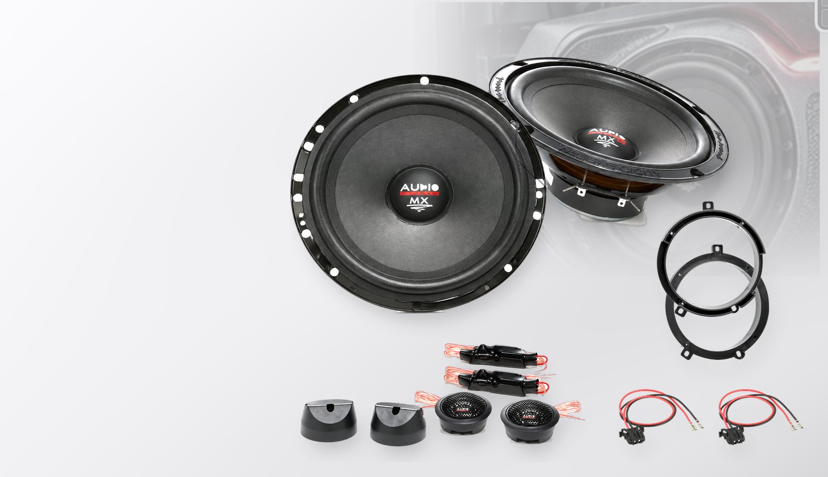 Pachet difuzoare dedicate Mercedes C-Klasse (W202) 1993-2000 - Audio System MX EVO 165 mm