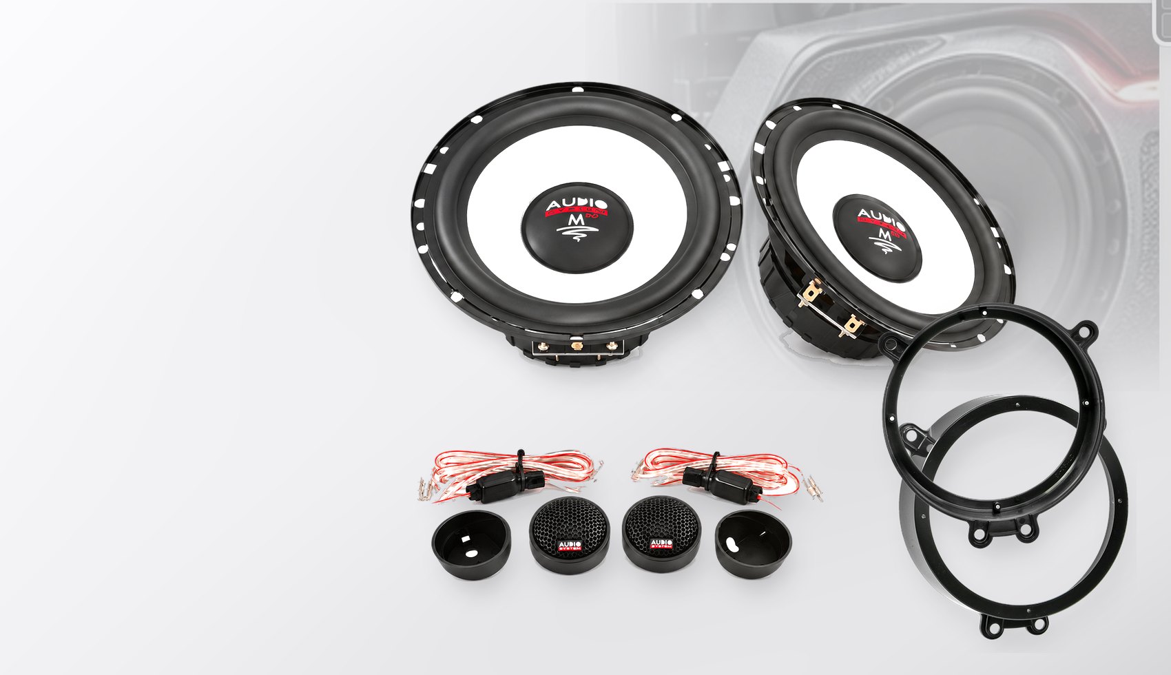Pachet difuzoare dedicate Mercedes CLC-Klasse (CL203) Sportcoupé 2003-2011 - Audio System M EVO 2 165 mm