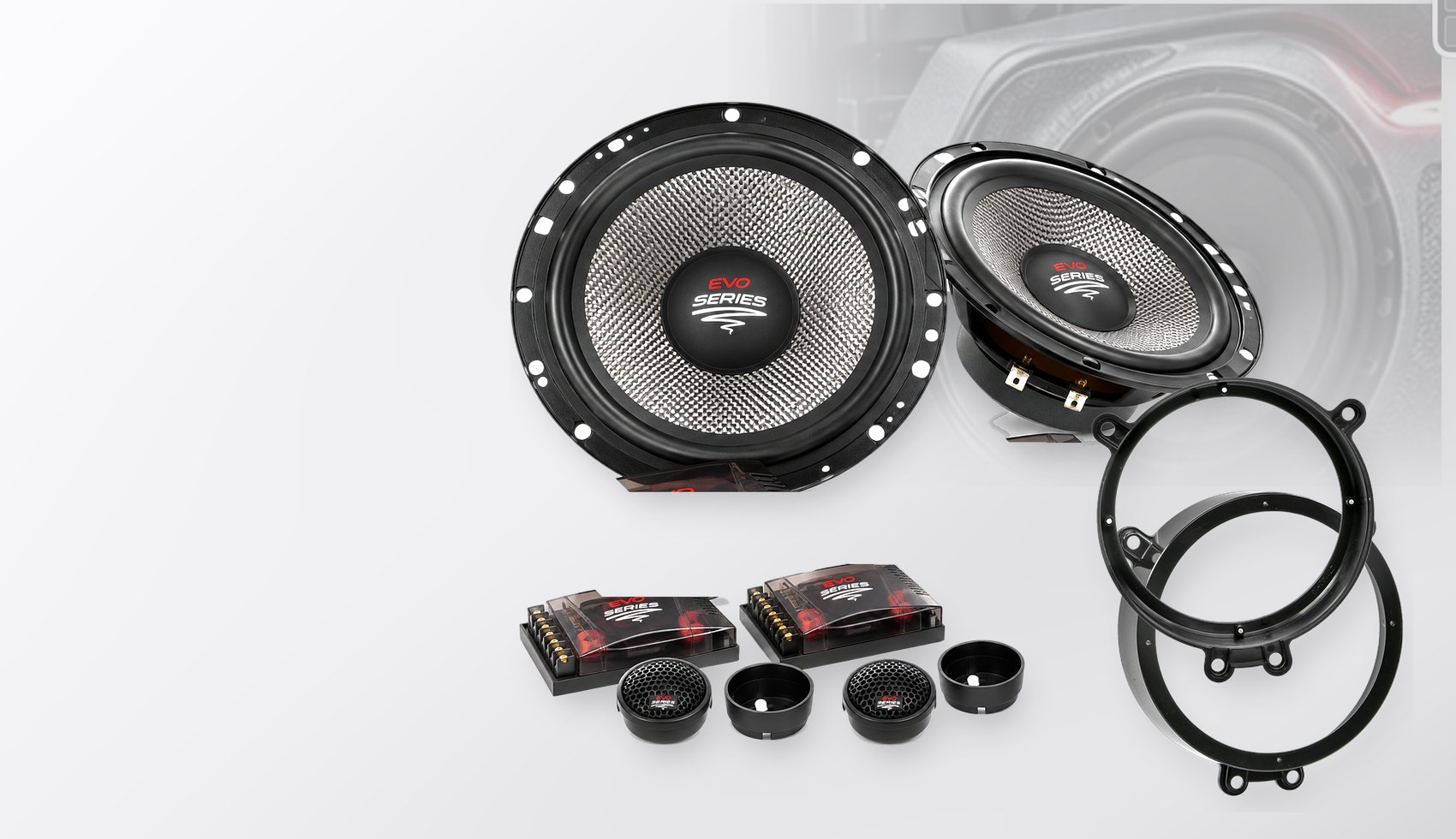 Pachet difuzoare dedicate Mercedes CLC-Klasse (CL203) Sportcoupé 2003-2011 - Audio System RADION EVO 2 165 mm