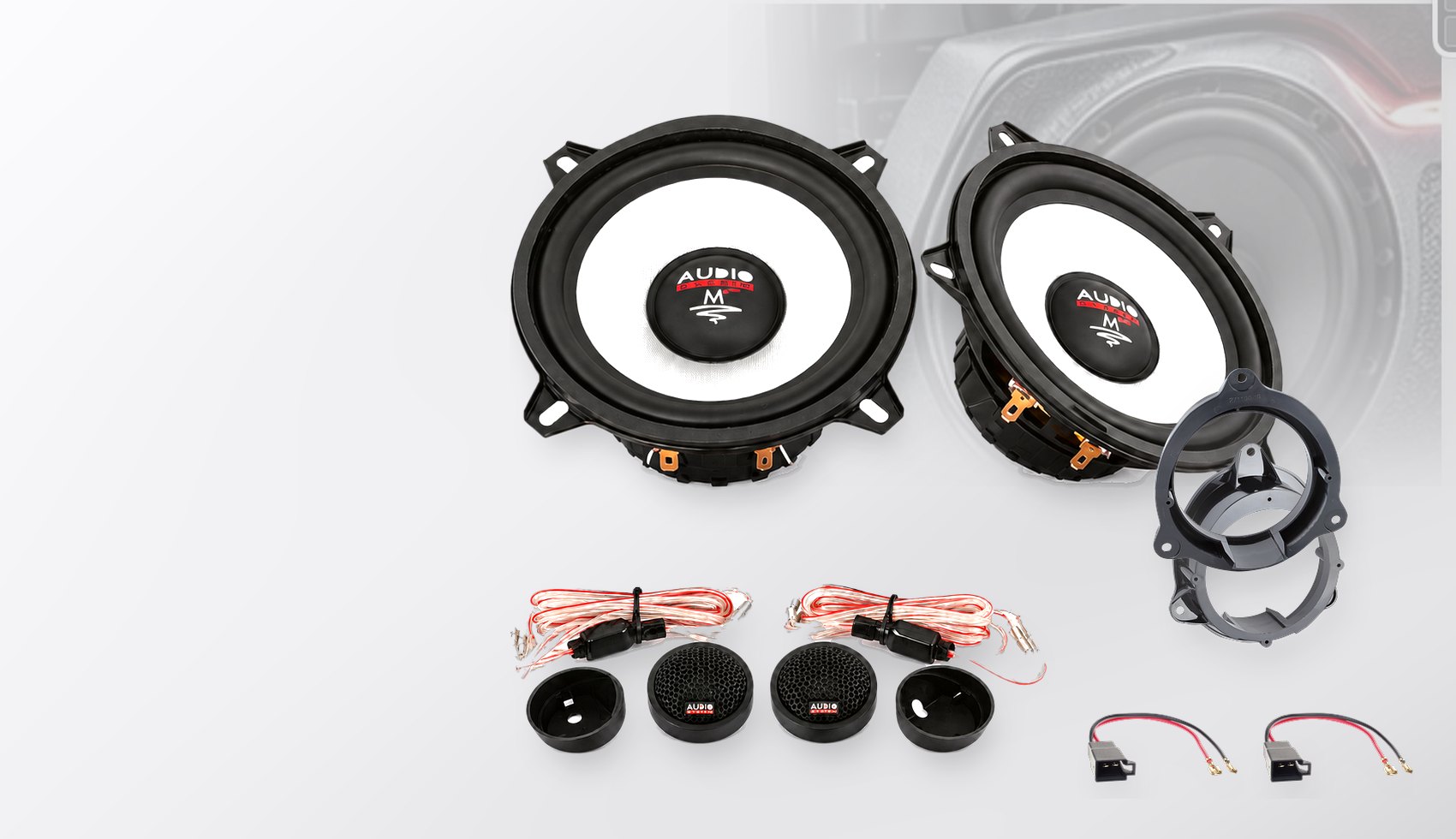 Pachet difuzoare dedicate Mercedes Citan (W415) 2012-2014 - Audio System M EVO 2 130 mm