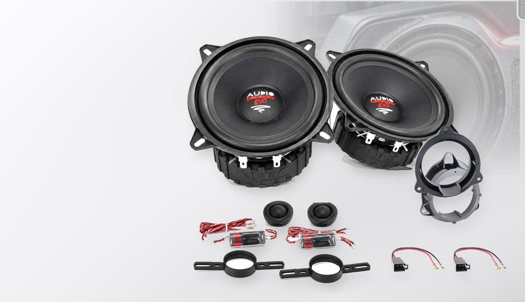 Pachet difuzoare dedicate Mercedes Citan (W415) 2012-2014 - Audio System RADION EVO 2 130 mm