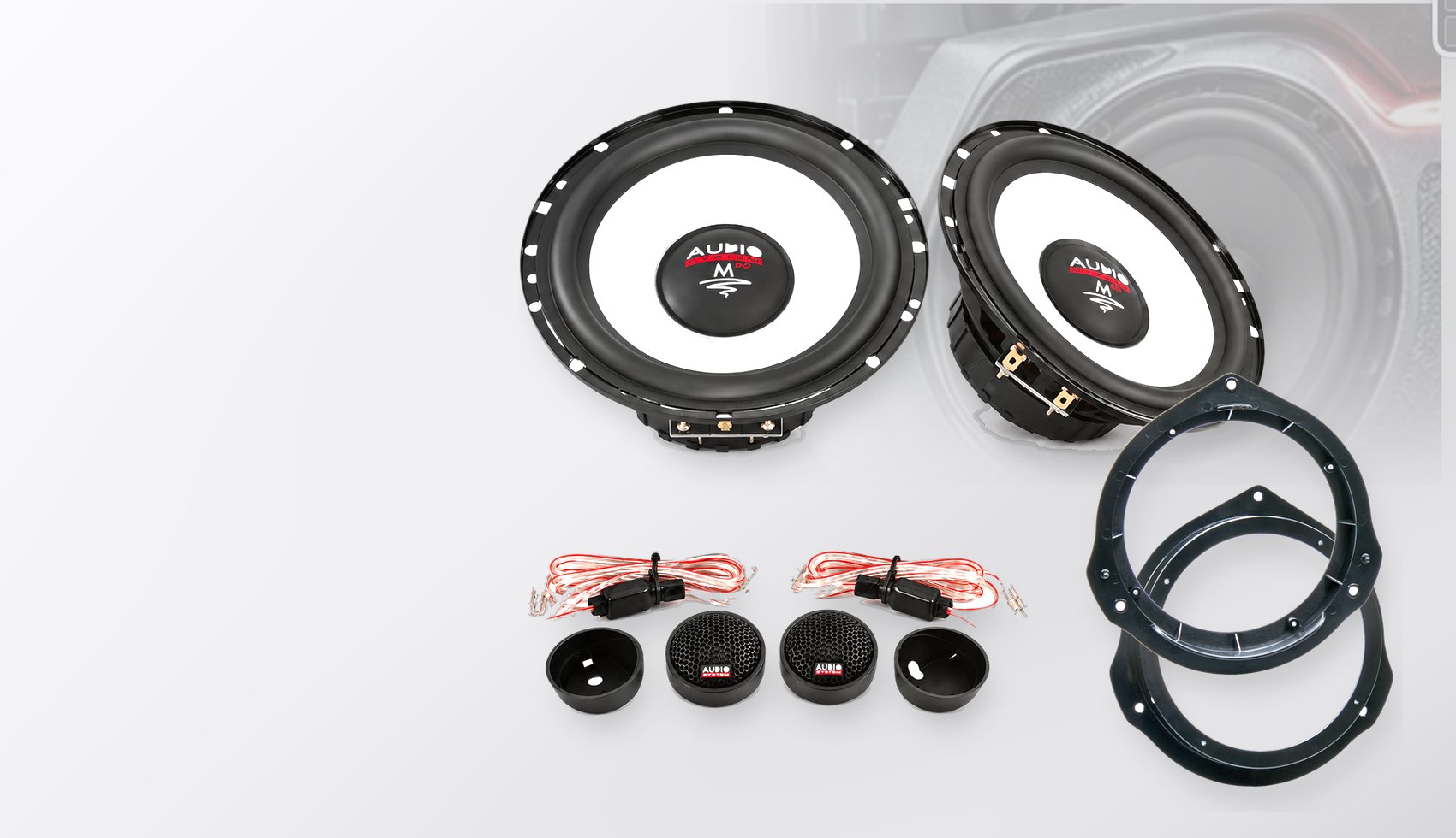 Pachet difuzoare dedicate Mercedes V-Klasse 2015-2021 - Audio System M EVO 2 165 mm