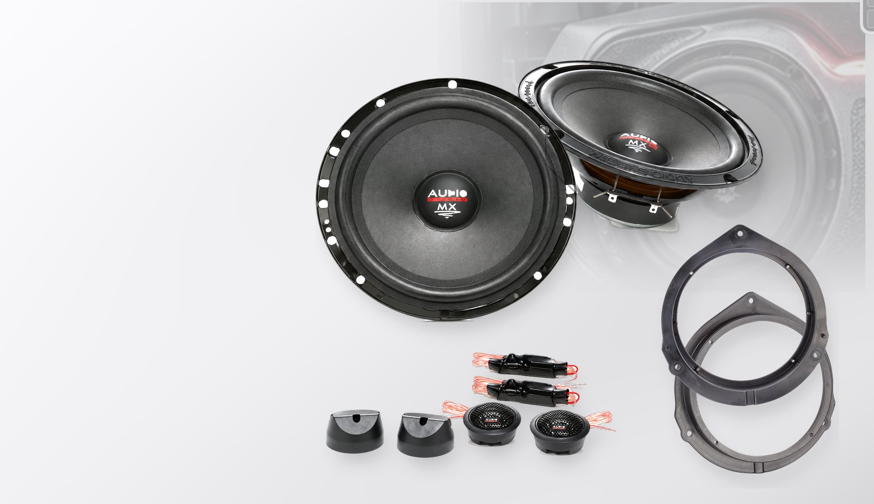 Pachet difuzoare dedicate Mercedes Viano (W447) 2014-2021 - Audio System MX EVO 165 mm