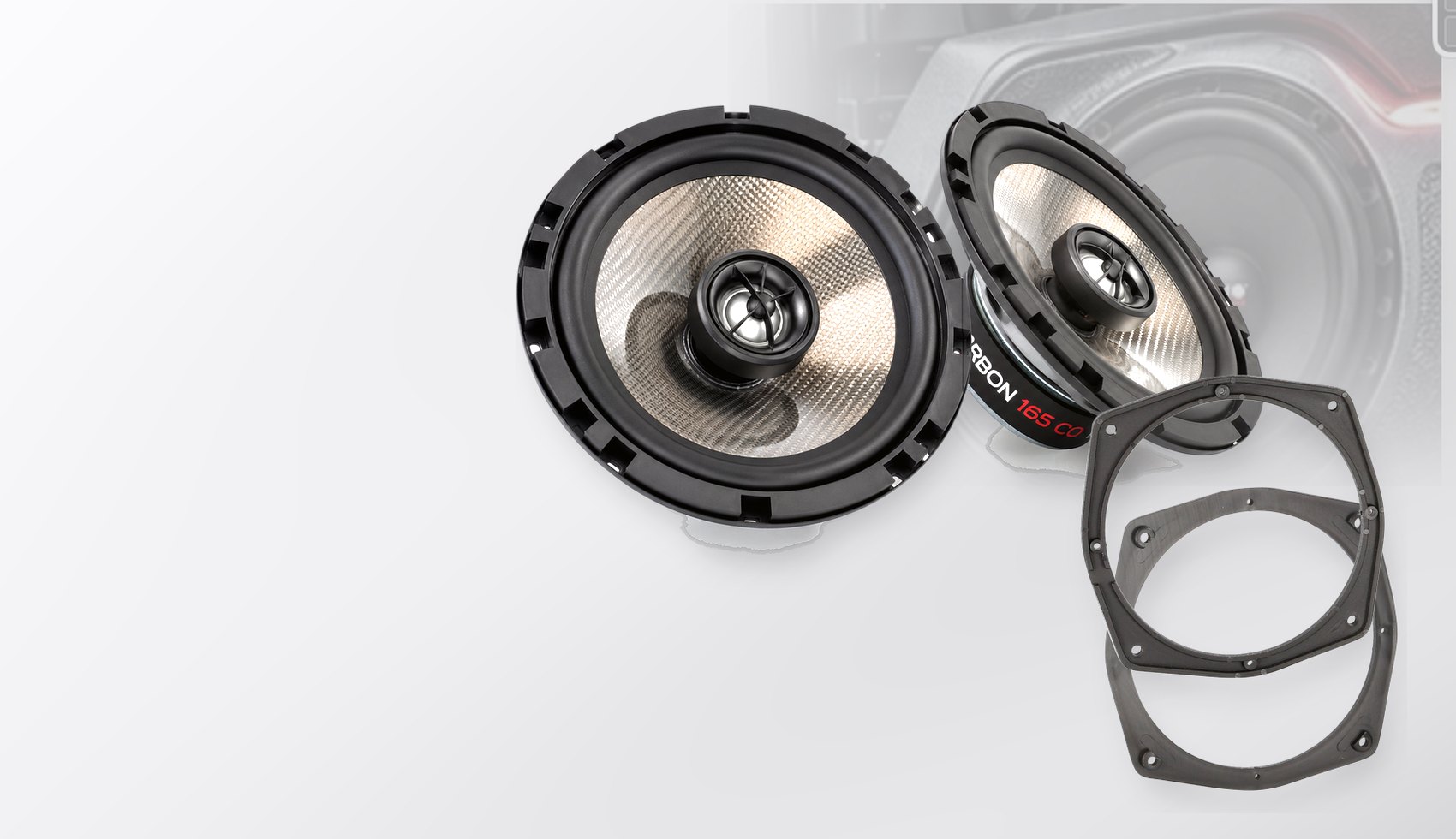 Pachet difuzoare dedicate Mitsubishi Carisma (DA2A) 2002-2004 - Audio System CARBON 165 mm