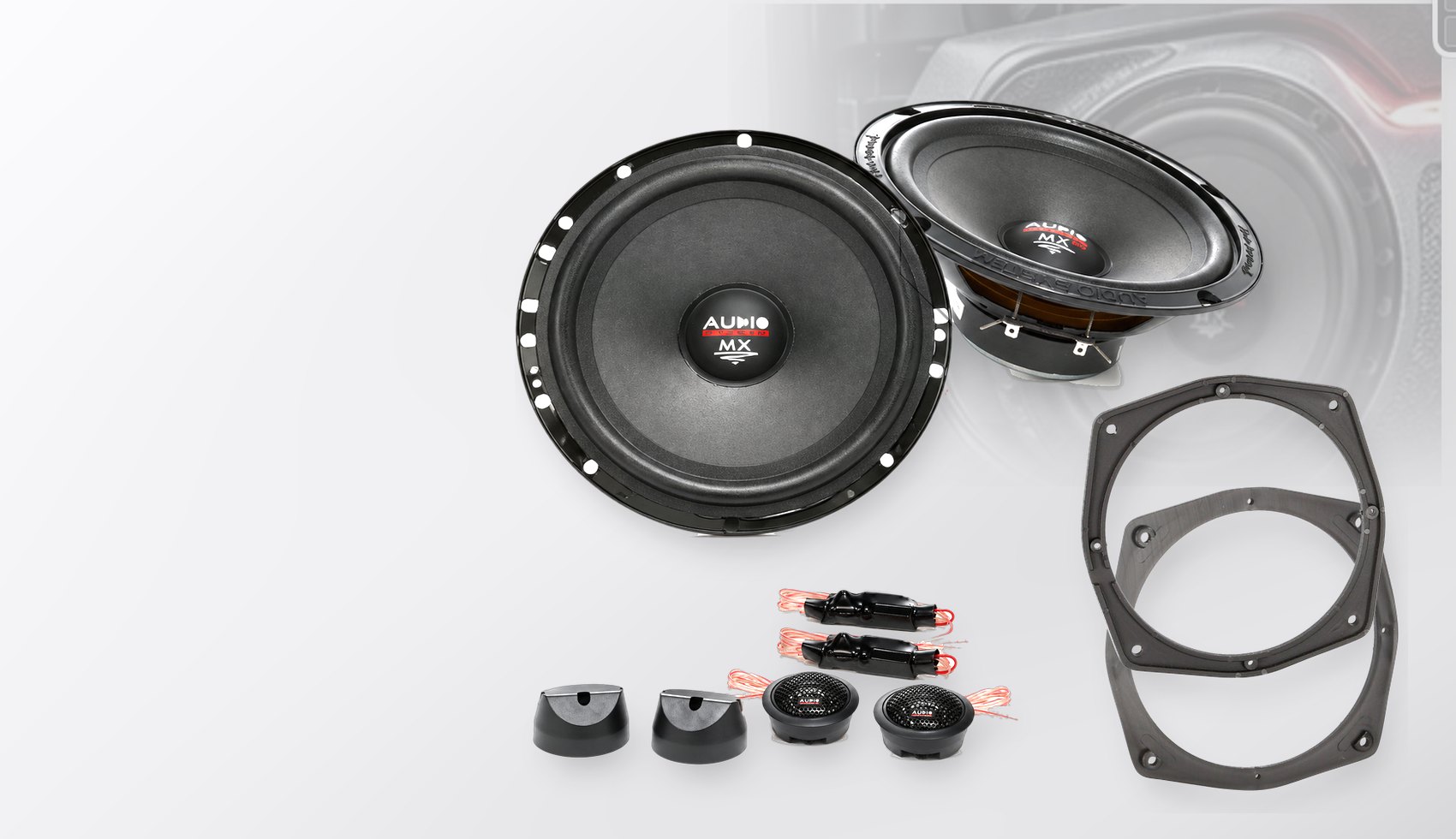 Pachet difuzoare dedicate Mitsubishi Eclipse (D30) 1995-2000 - Audio System MX EVO 165 mm