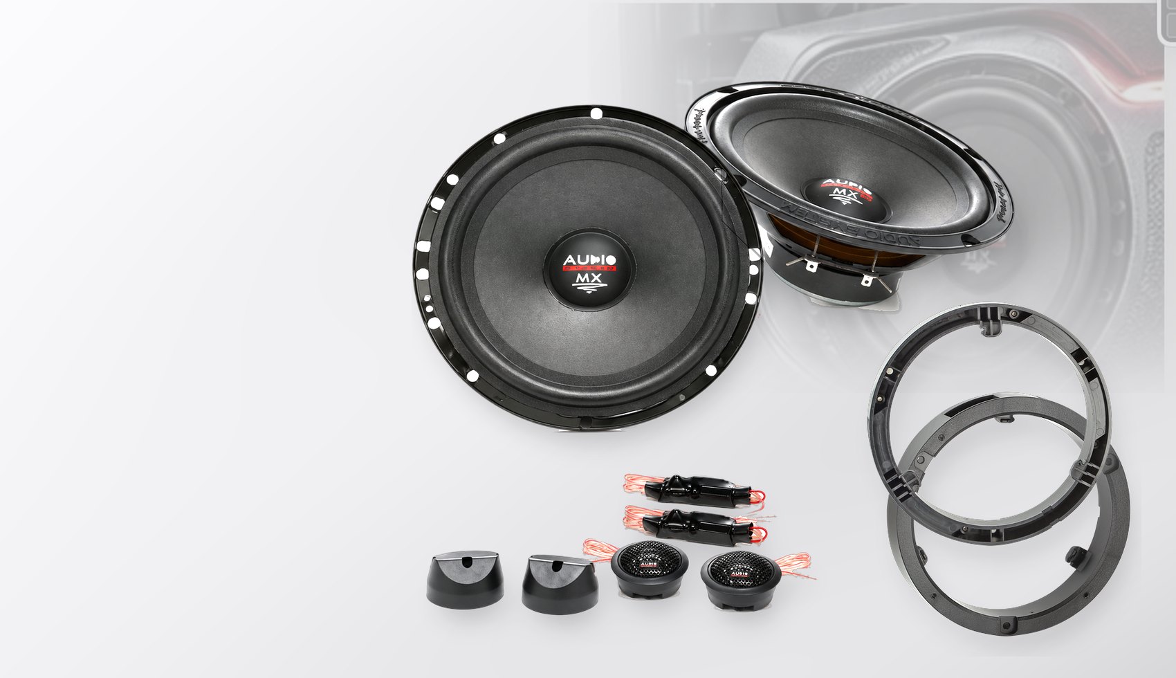 Pachet difuzoare dedicate Mitsubishi Lancer 2007-2017 - Audio System MX EVO 165 mm