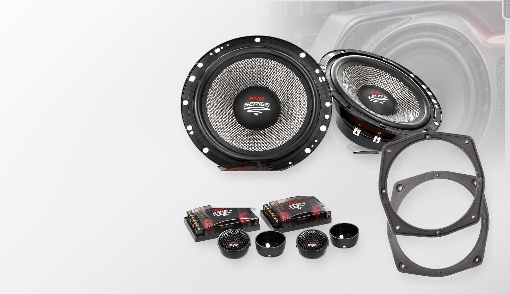 Pachet difuzoare dedicate Mitsubishi Pajero (V80) 2014-2018 - Audio System RADION EVO 2 165 mm