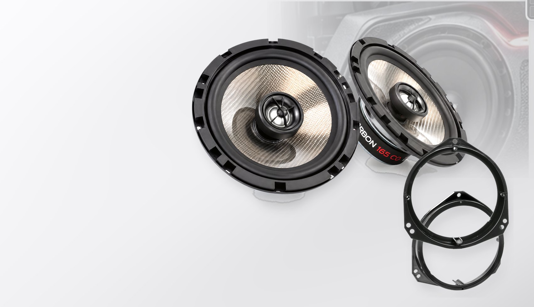 Pachet difuzoare dedicate Nissan Primastar (4/F4/J4) 2002-2006 - Audio System CARBON 165 mm