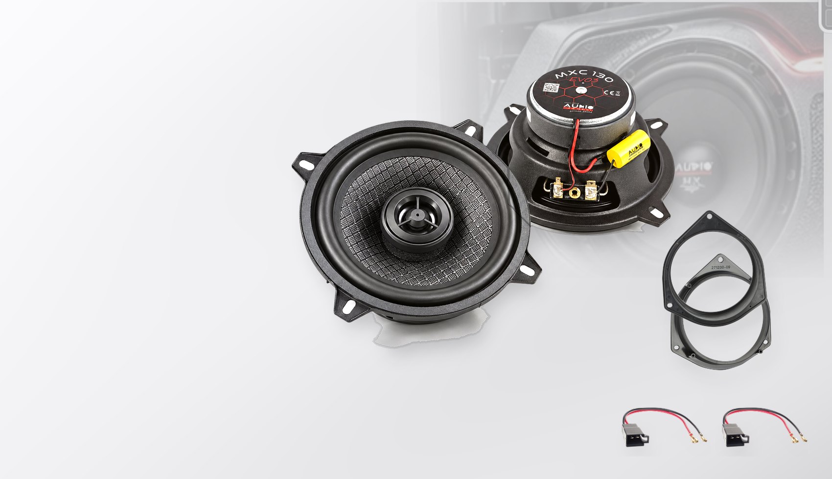 Pachet difuzoare dedicate Opel Corsa D (S07) 2006-2008 - Audio System MXC EVO 130 mm