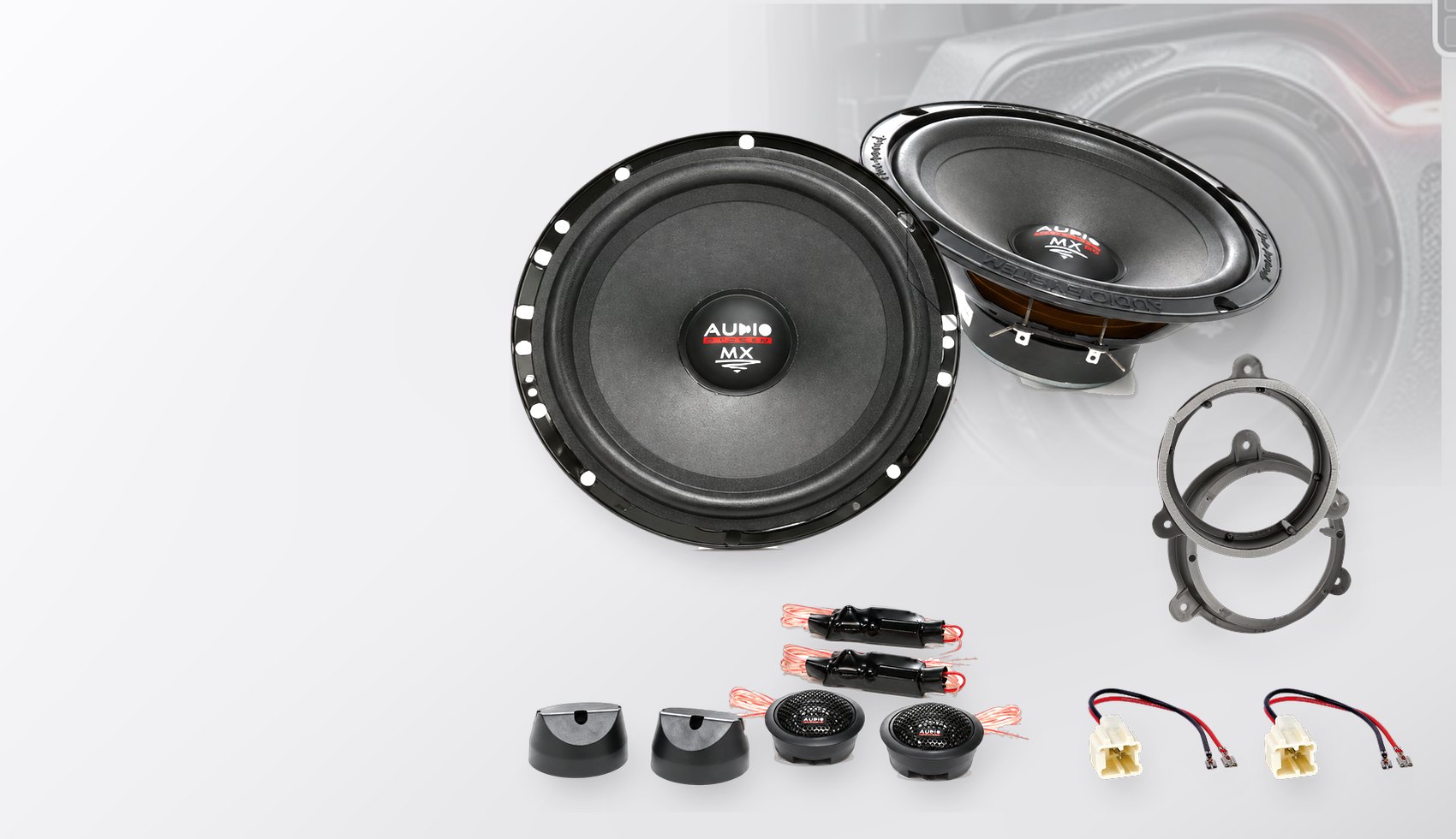Pachet difuzoare dedicate Opel Movano B (X62) 2011-2019 - Audio System MX EVO 165 mm