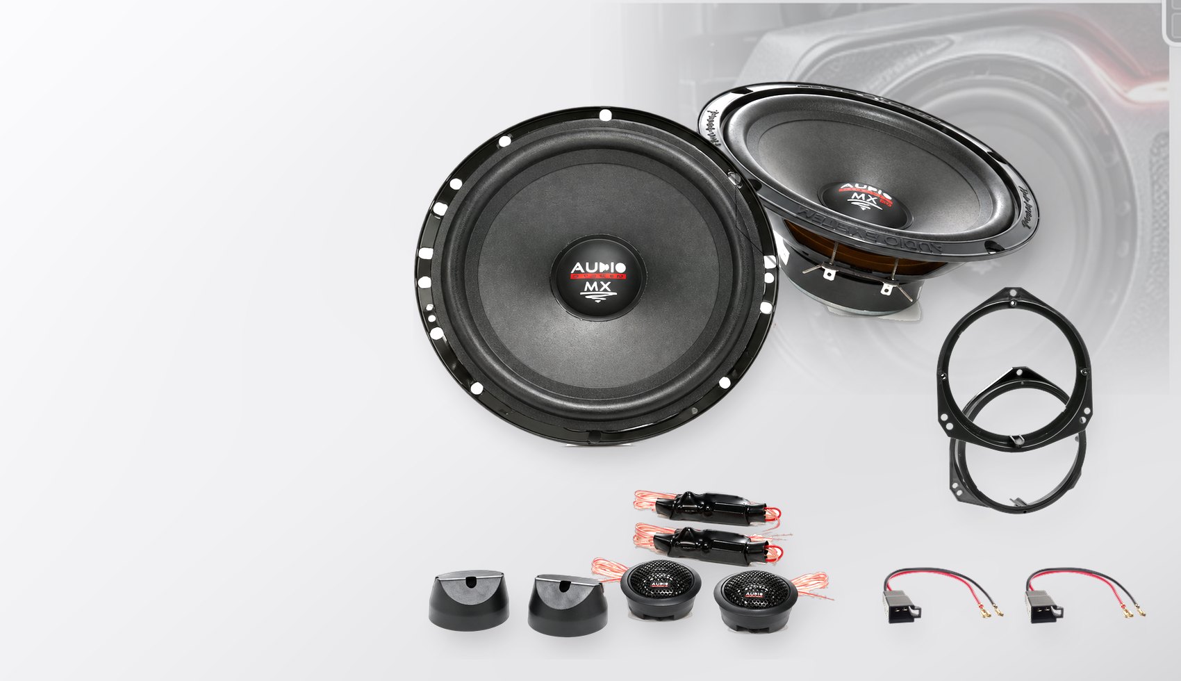 Pachet difuzoare dedicate Opel Zafira A (T98 MONOCAB) 1999-2002 - Audio System MX EVO 165 mm