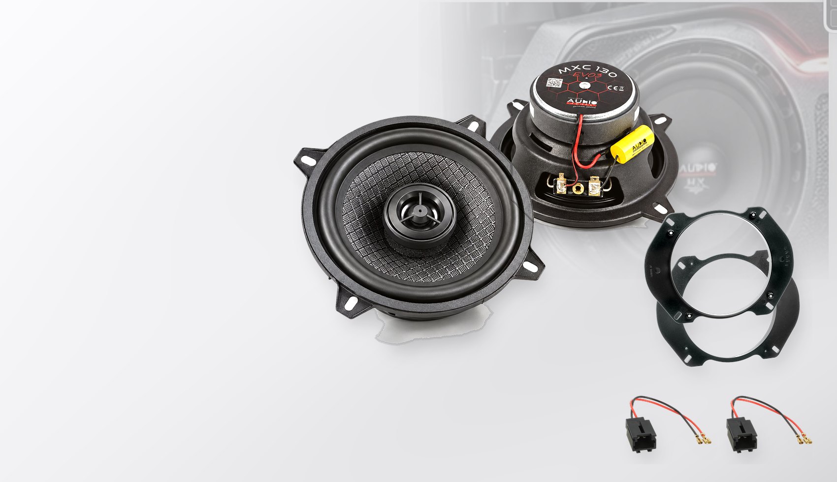 Pachet difuzoare dedicate Peugeot 306 (7*) 1997-2001 - Audio System MXC EVO 130 mm