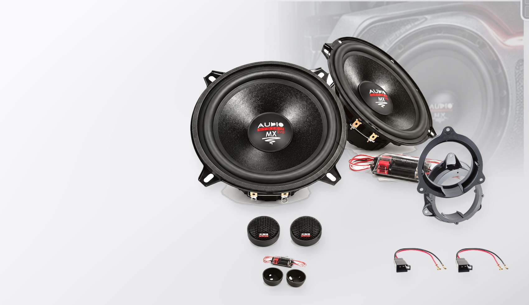 Pachet difuzoare dedicate Renault Kangoo (FW/KW) 2008-2013 - Audio System MX EVO 130 mm