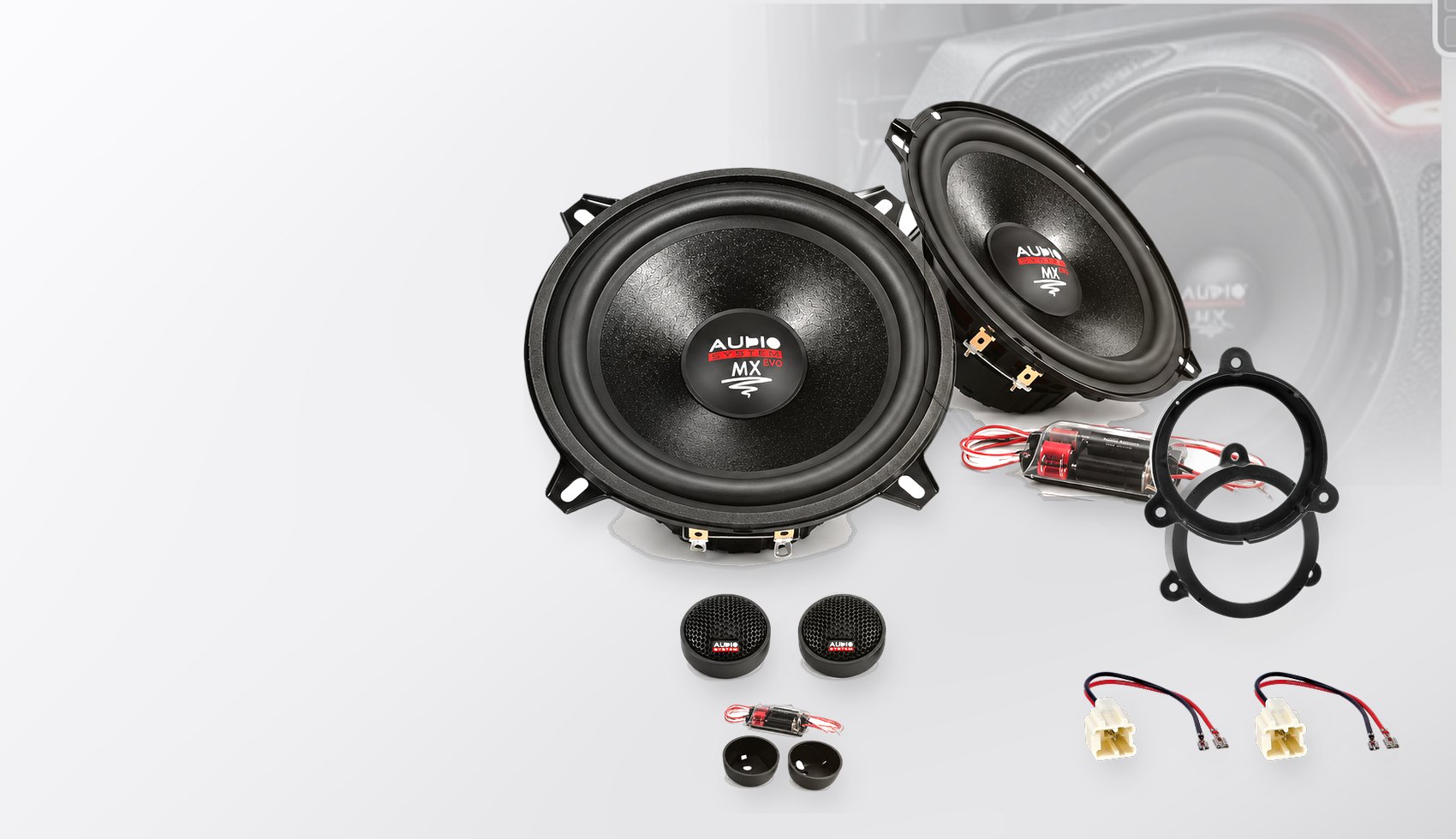 Pachet difuzoare dedicate Renault Megane III (Z) 2008-2014 - Audio System MX EVO 130 mm