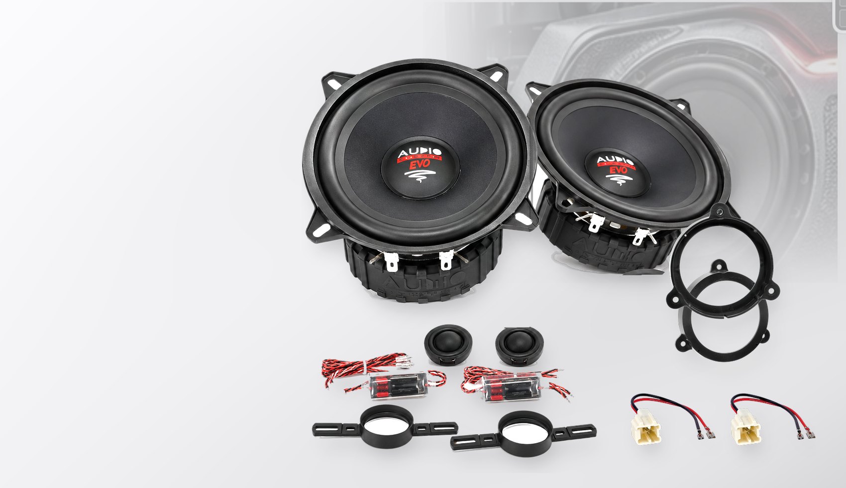 Pachet difuzoare dedicate Renault Megane III (Z) 2008-2014 - Audio System RADION EVO 2 130 mm