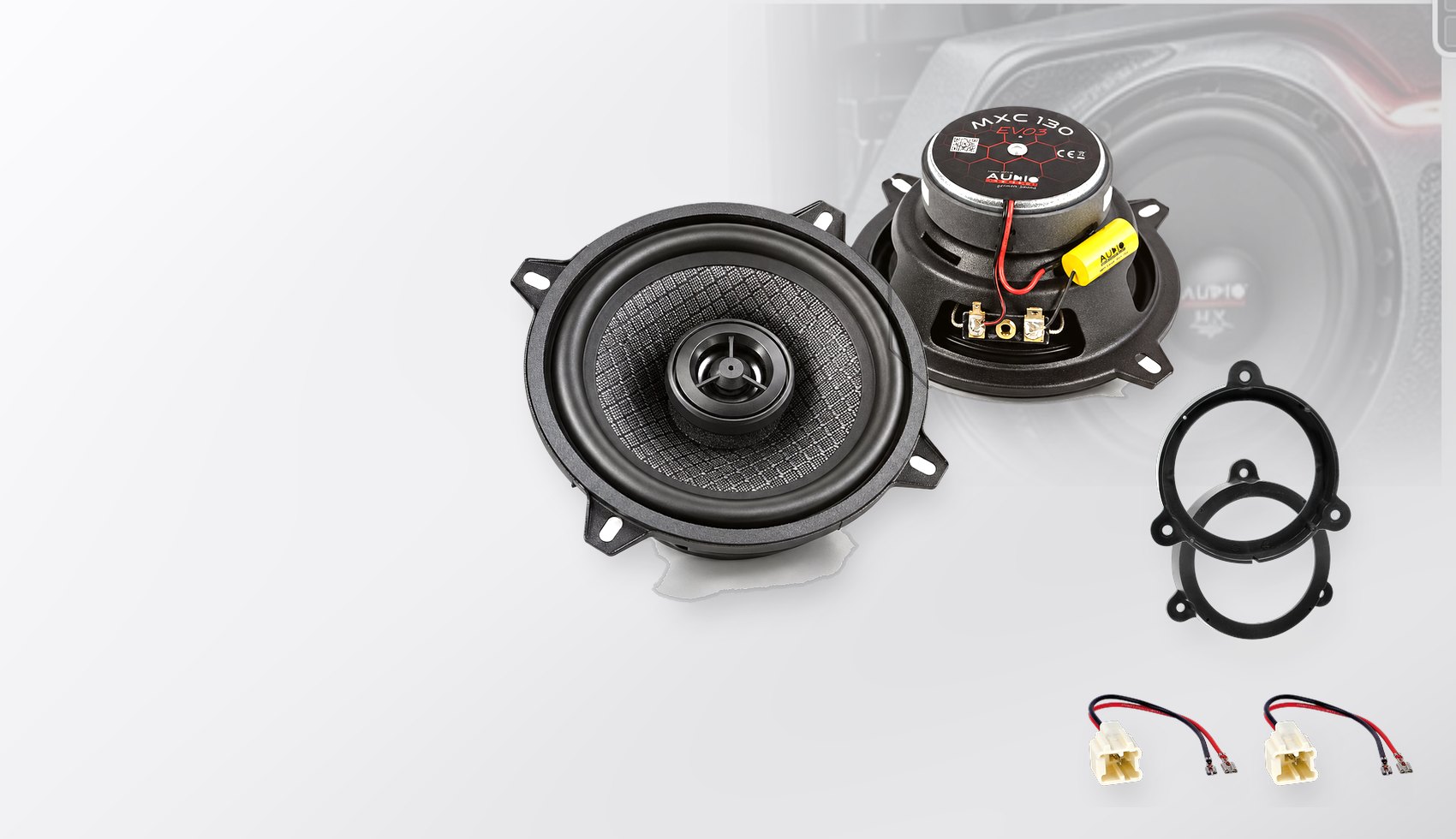 Pachet difuzoare dedicate Renault Megane III (Z) 2008-2014 - Audio System MXC EVO 130 mm
