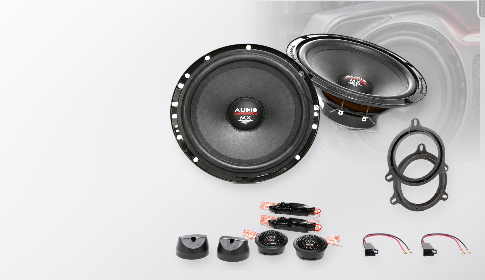 Pachet difuzoare dedicate Renault Twingo III (AH) 2014-2019 - Audio System MX EVO 165 mm