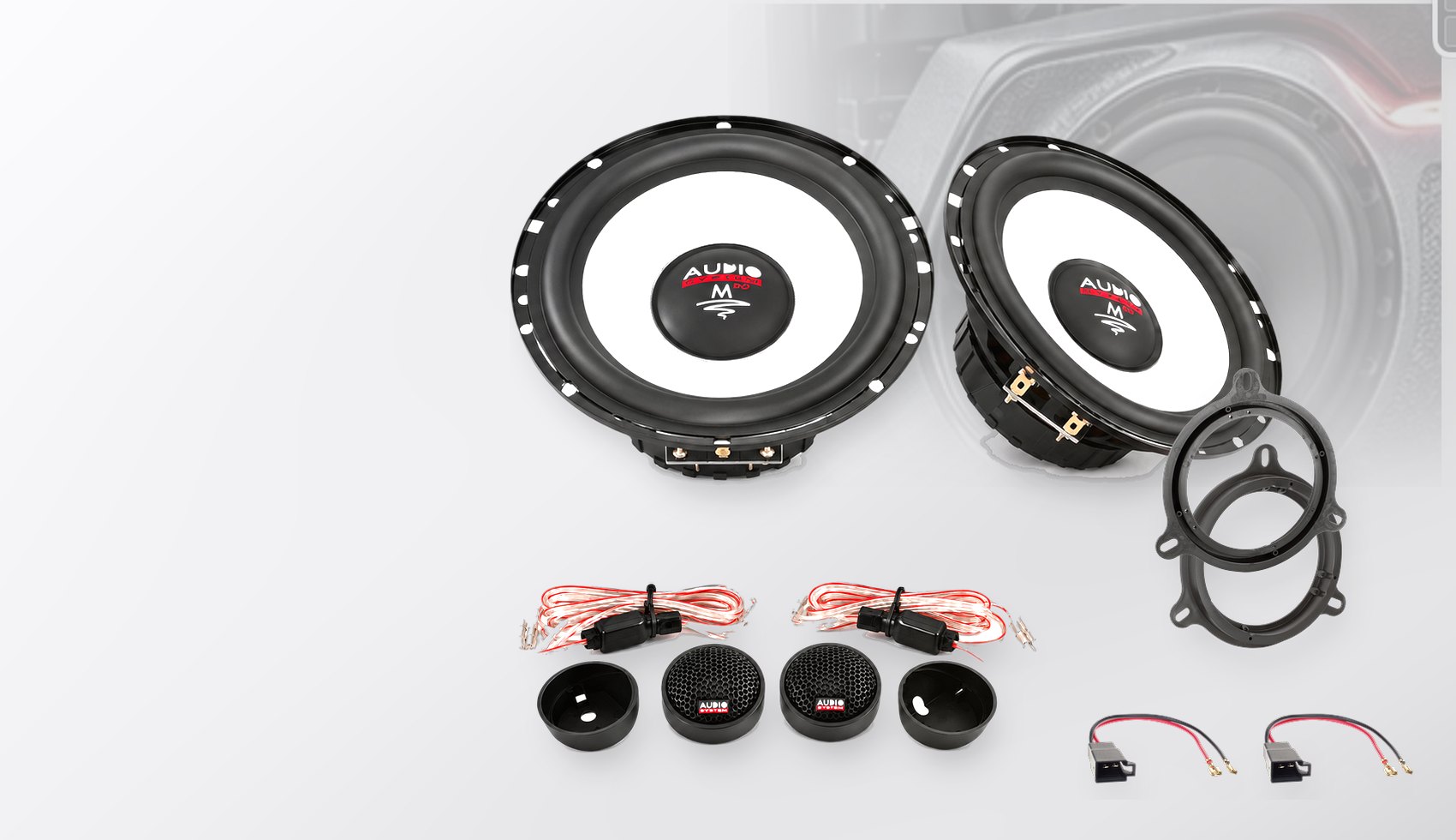 Pachet difuzoare dedicate Renault Twingo III (AH) 2014-2019 - Audio System M EVO 2 165 mm