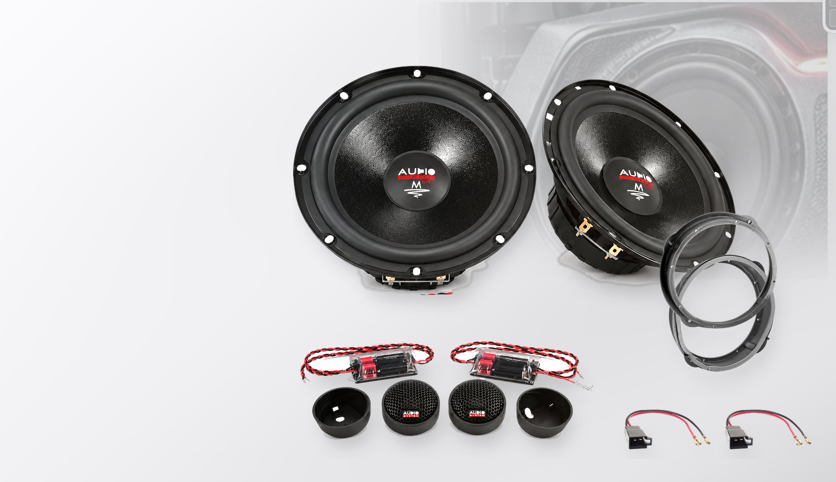 Pachet difuzoare dedicate Seat Leon (5F) 2012-2016 - Audio System M EVO 2 200 mm