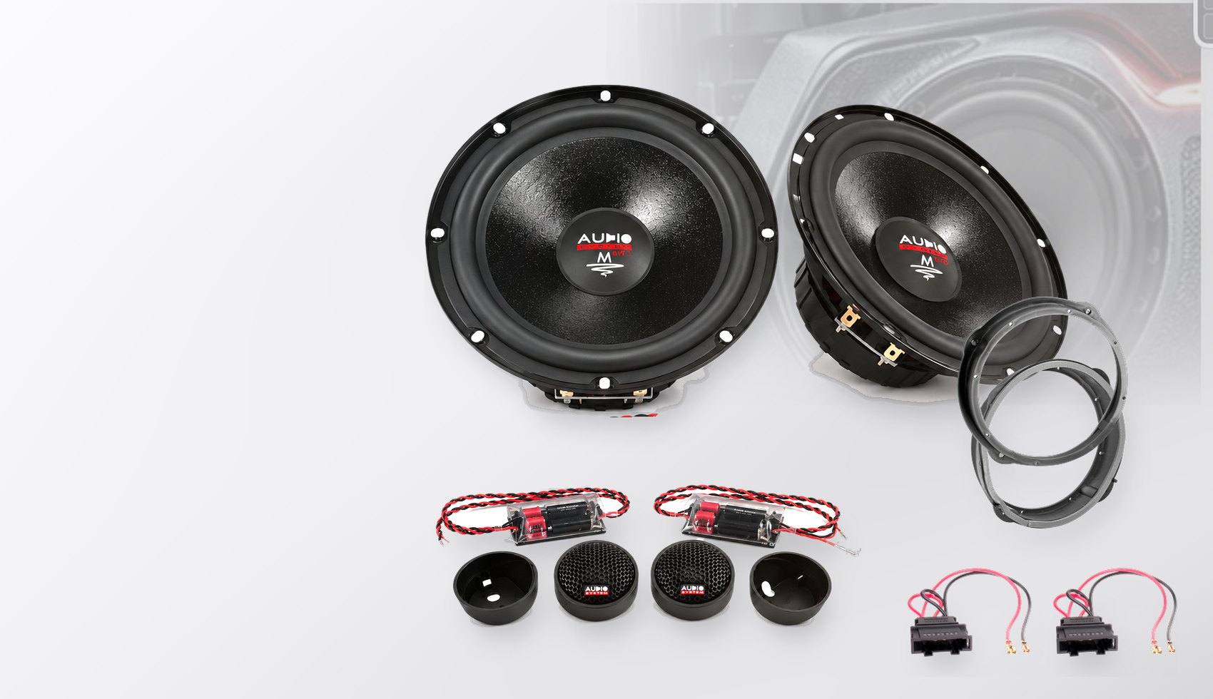 Pachet difuzoare dedicate Seat Leon (5F) 2016-2020 - Audio System M EVO 2 200 mm