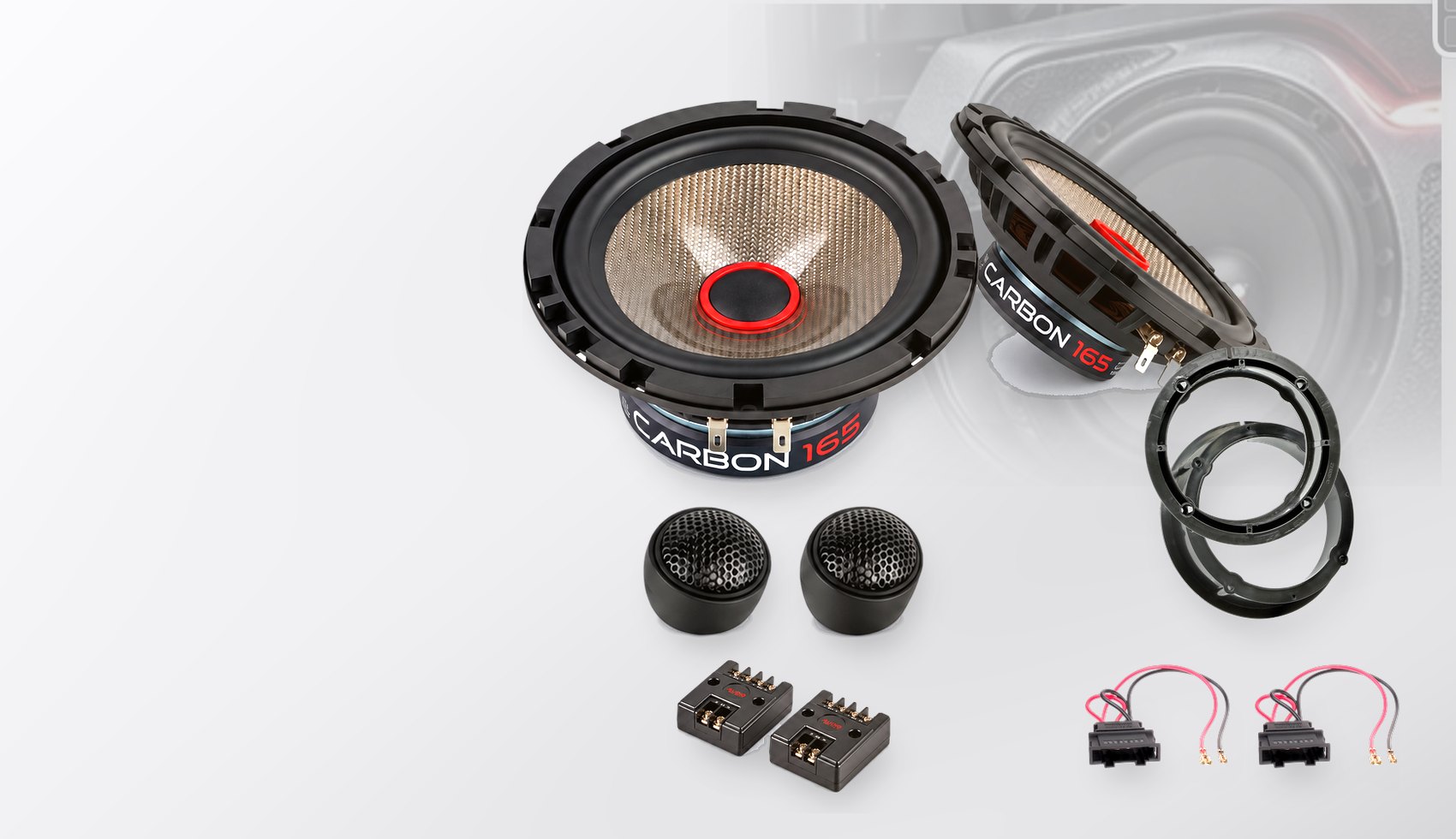 Pachet difuzoare dedicate Seat Toledo (1P) 2005-2009 - Audio System CARBON 165 mm