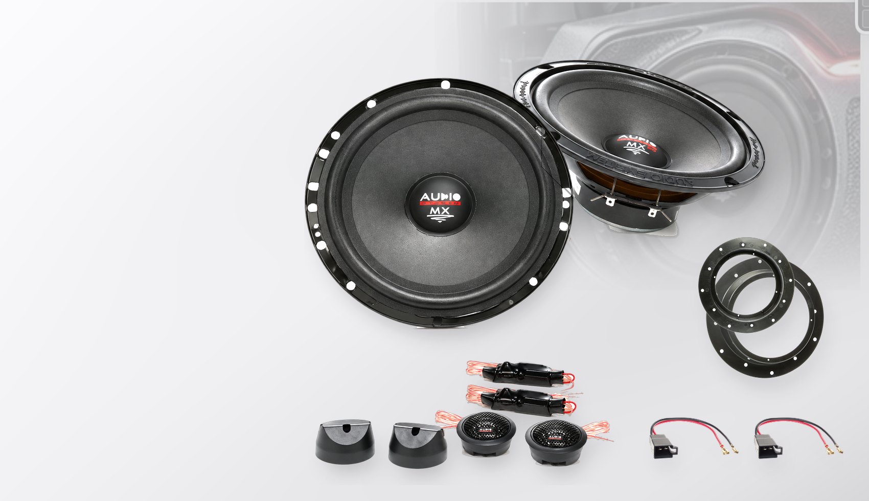 Pachet difuzoare dedicate Skoda Octavia II (1Z) 2004-2013 - Audio System MX EVO 165 mm