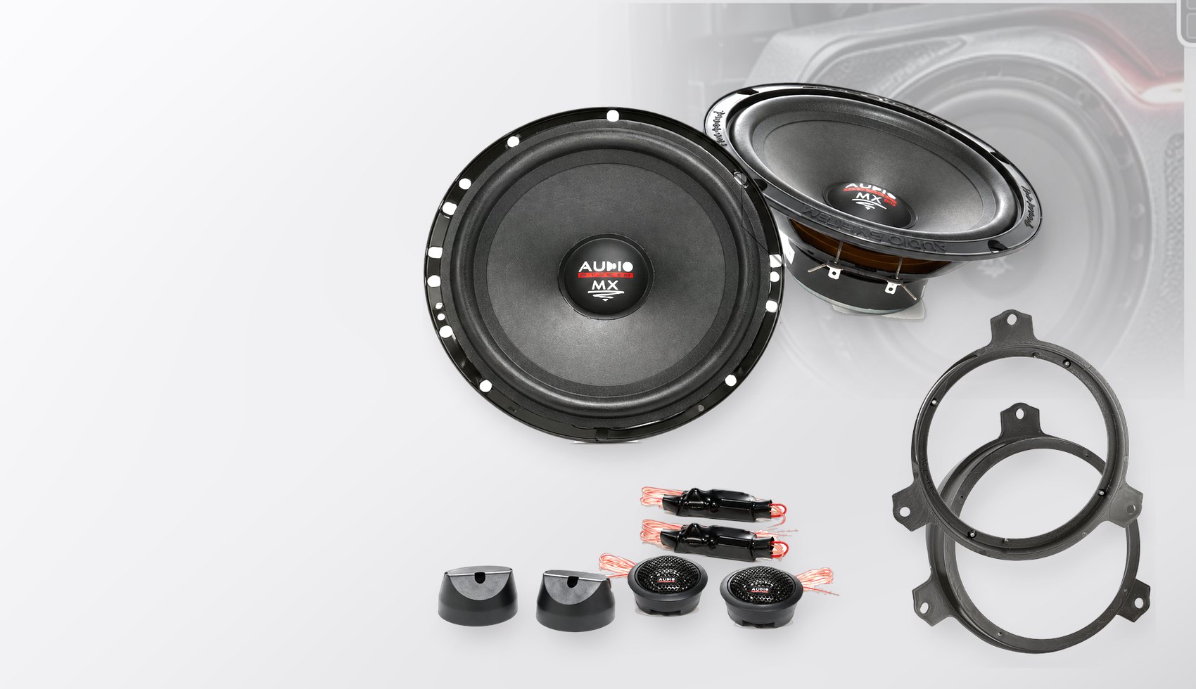 Pachet difuzoare dedicate Subaru BRZ 2012-2020 - Audio System MX EVO 165 mm
