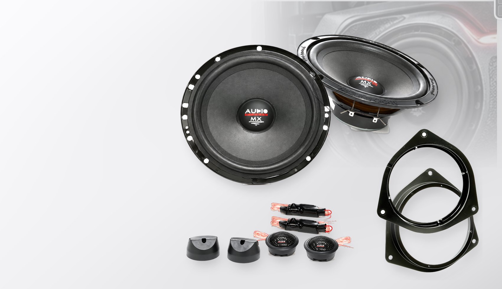 Pachet difuzoare dedicate Toyota Avensis (T25) 2006-2009 - Audio System MX EVO 165 mm