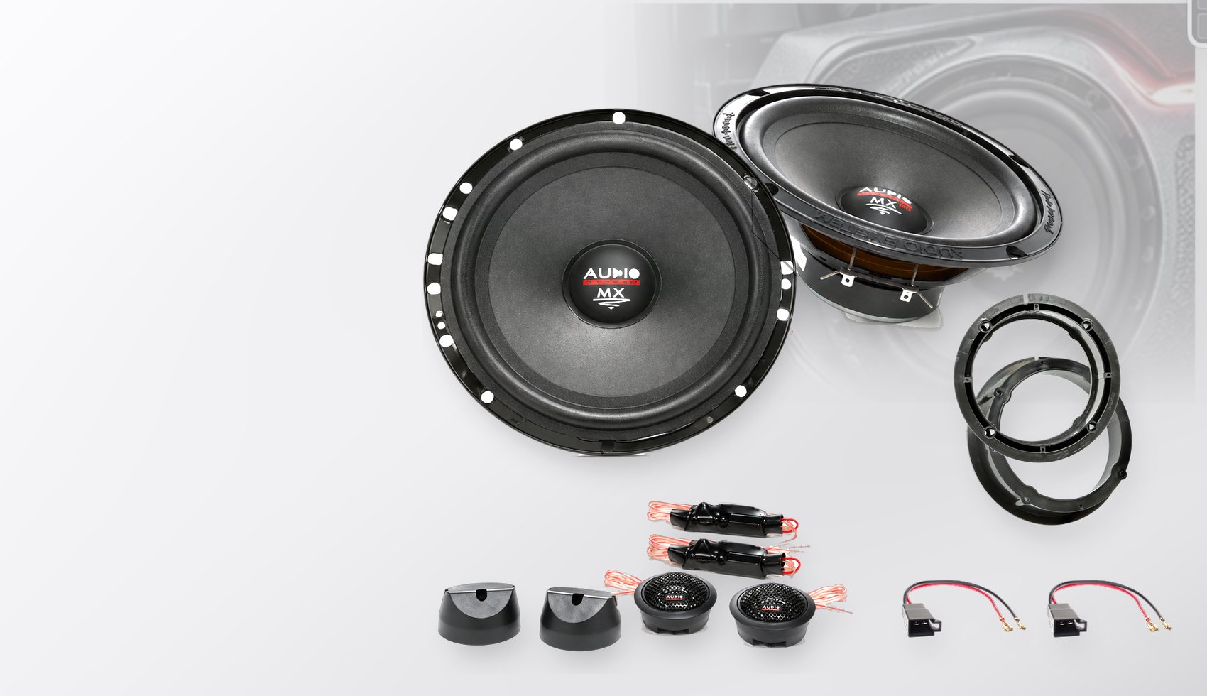 Pachet difuzoare dedicate VW Bora (1J5) 1998-2005 - Audio System MX EVO 165 mm