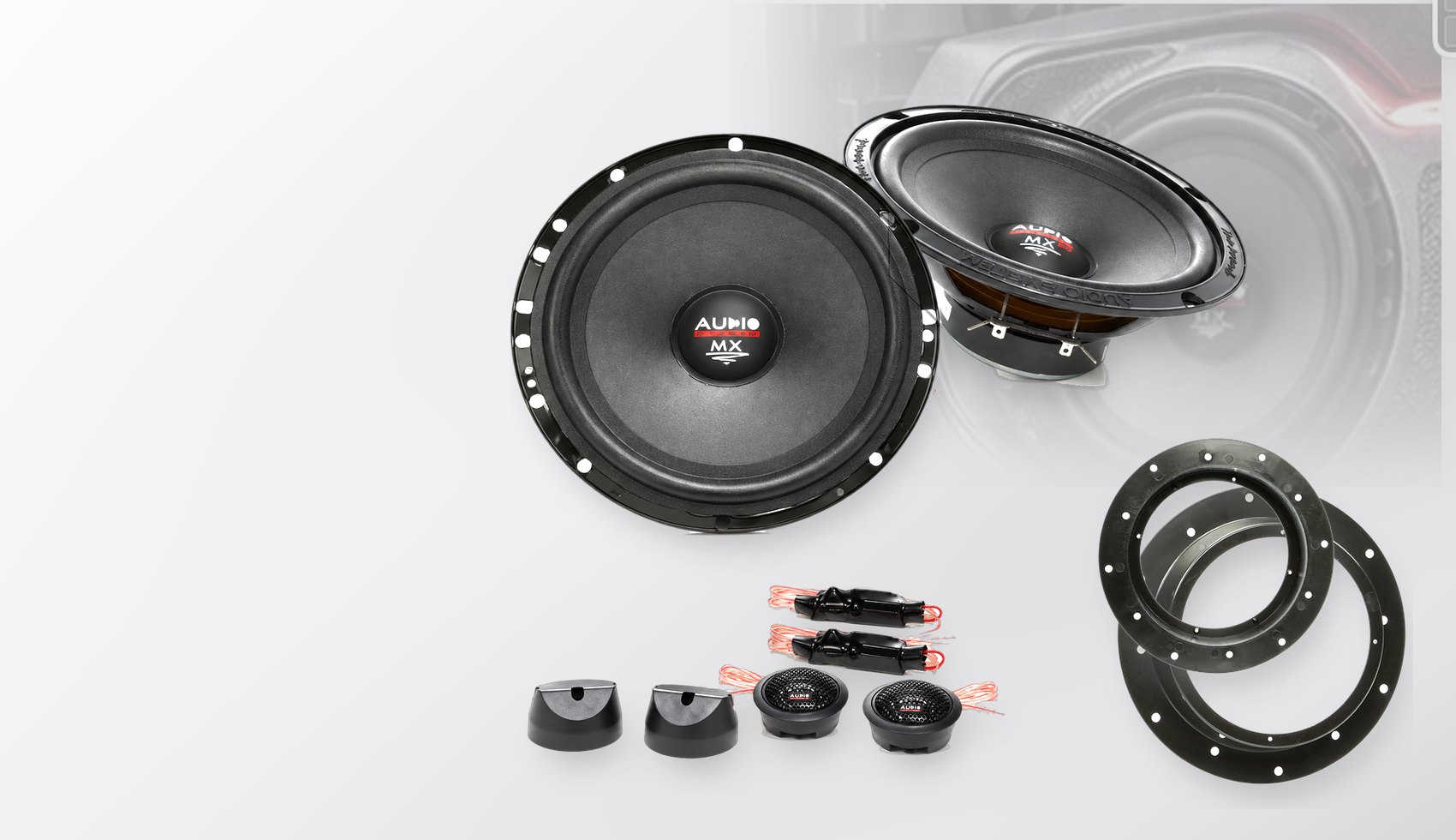 Pachet difuzoare dedicate VW Caddy III (2K) 2003-2015 - Audio System MX EVO 165 mm