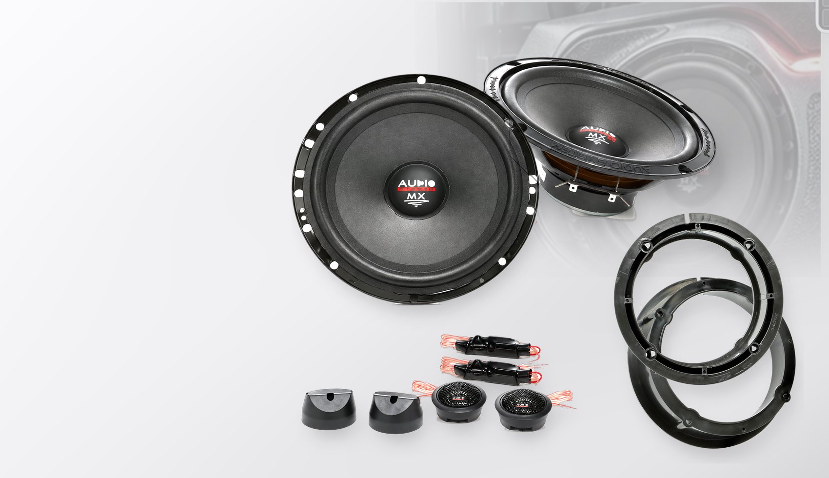 Pachet difuzoare dedicate VW Passat CC (3C/35) 2008-2011 - Audio System MX EVO 165 mm