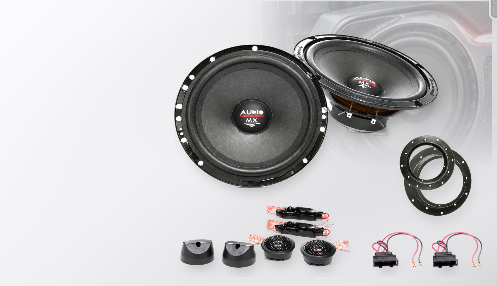 Pachet difuzoare dedicate VW T5 Transporter (7H) 2009-2015 - Audio System MX EVO 165 mm