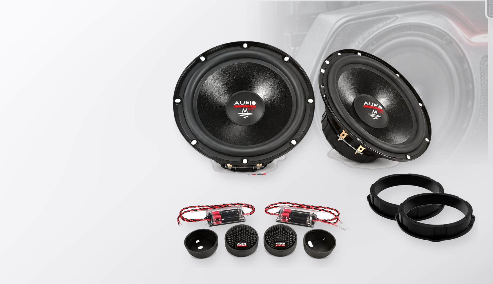 Pachet difuzoare dedicate VW Tiguan II (5N) 2019-2022 - Audio System M EVO 2 200 mm