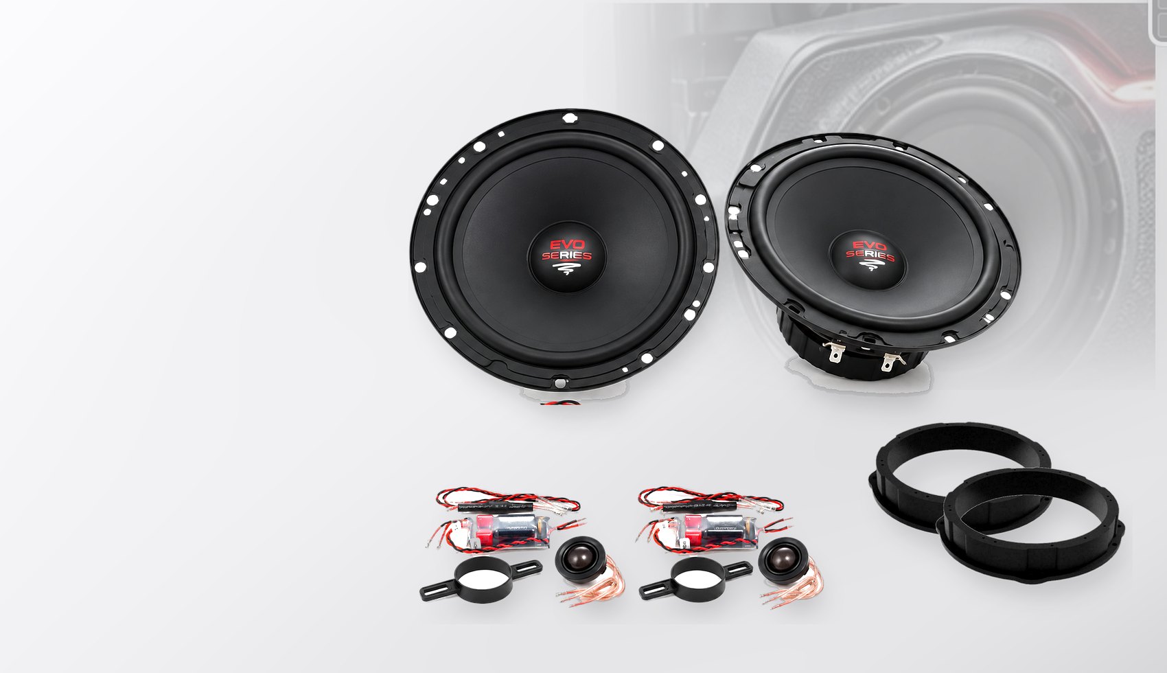 Pachet difuzoare dedicate VW Tiguan II (5N) 2019-2022 - Audio System RADION EVO 2 200 mm