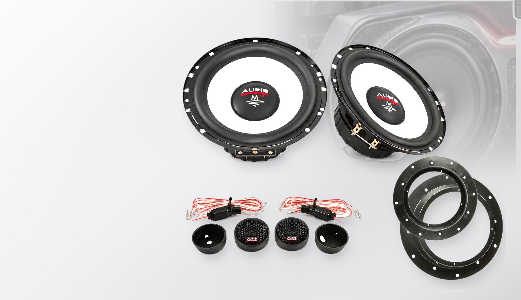 Pachet difuzoare dedicate VW Touareg III (CR) 2018-2022 - Audio System M EVO 2 165 mm