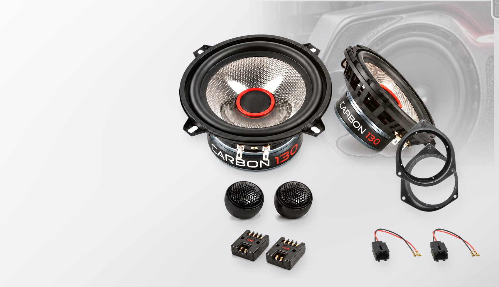 Pachet difuzoare dedicate Citroen Nemo (255L/A) 2007-2015 - Audio System CARBON 130 mm