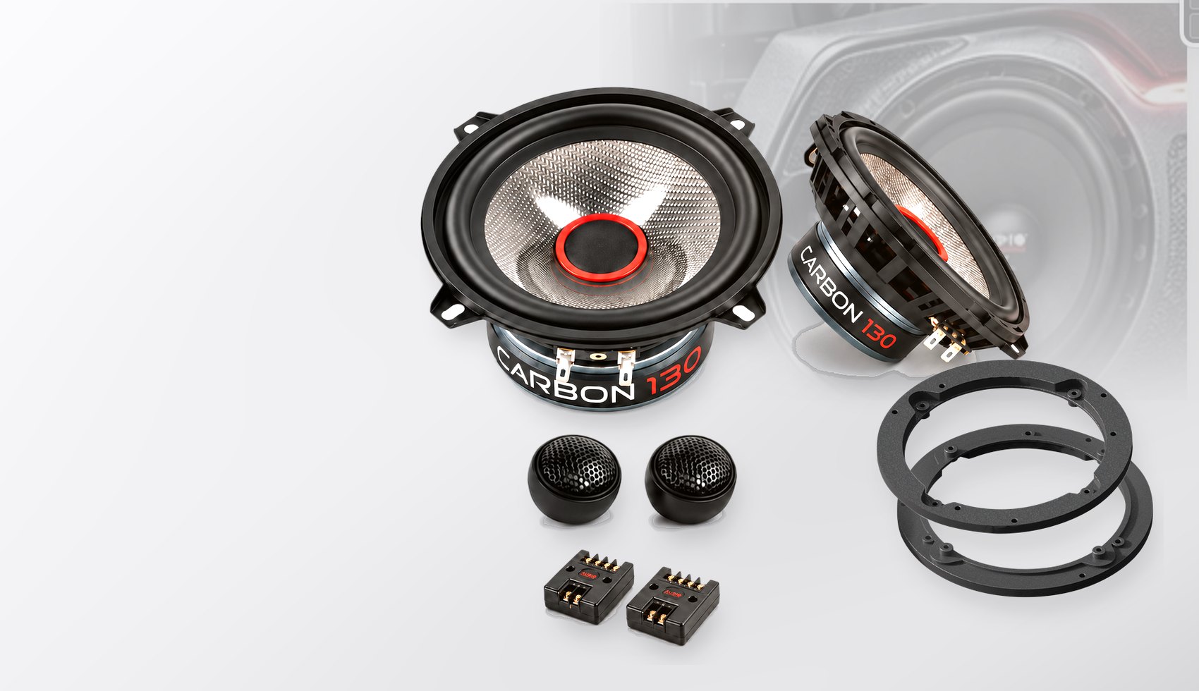 Pachet difuzoare dedicate Fiat Ulysse (ZAF 179) 2008-2010 - Audio System CARBON 130 mm