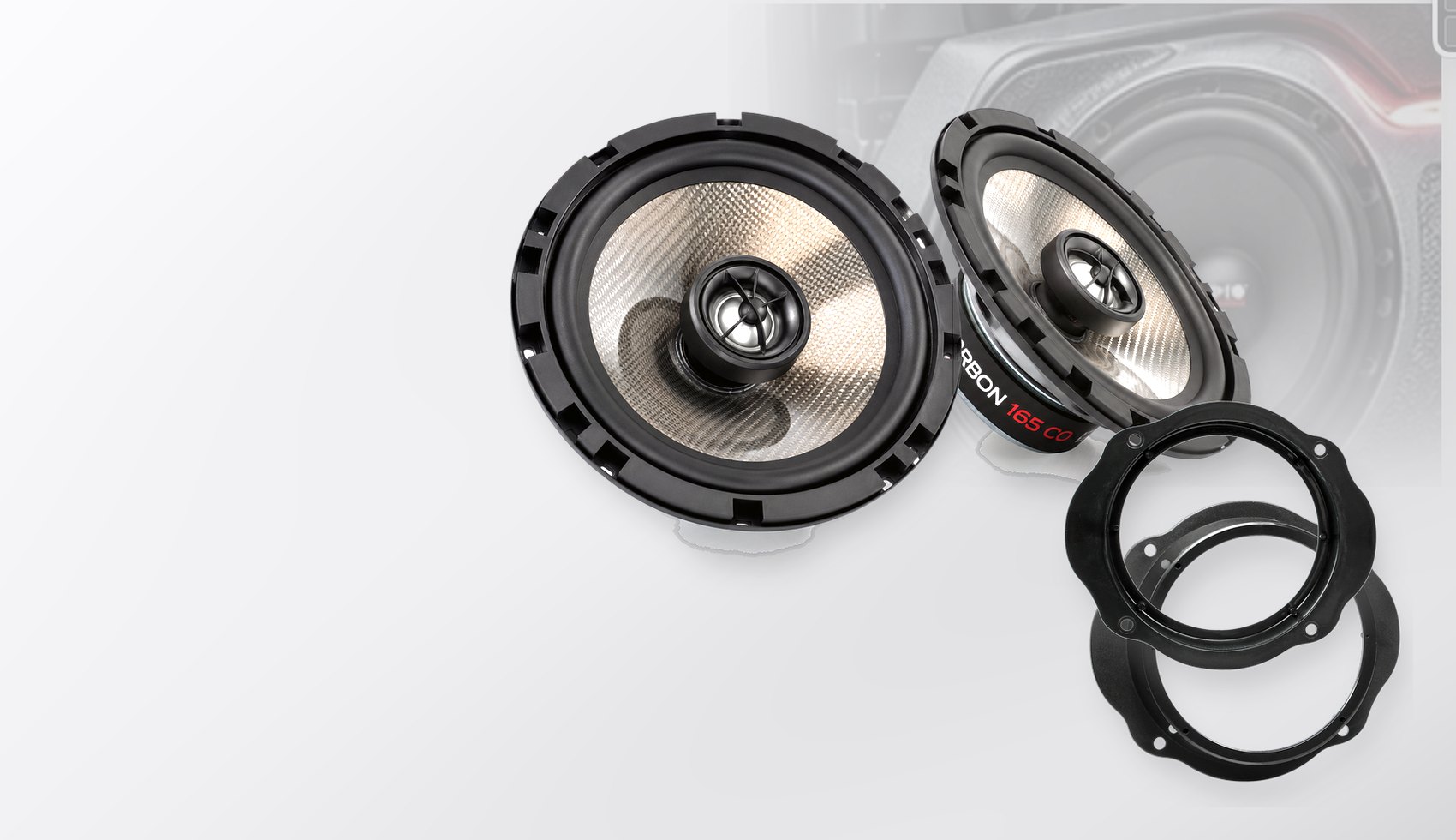 Pachet difuzoare dedicate Ford C-MAX (DM2) 2003-2010 - Audio System CARBON 165 mm