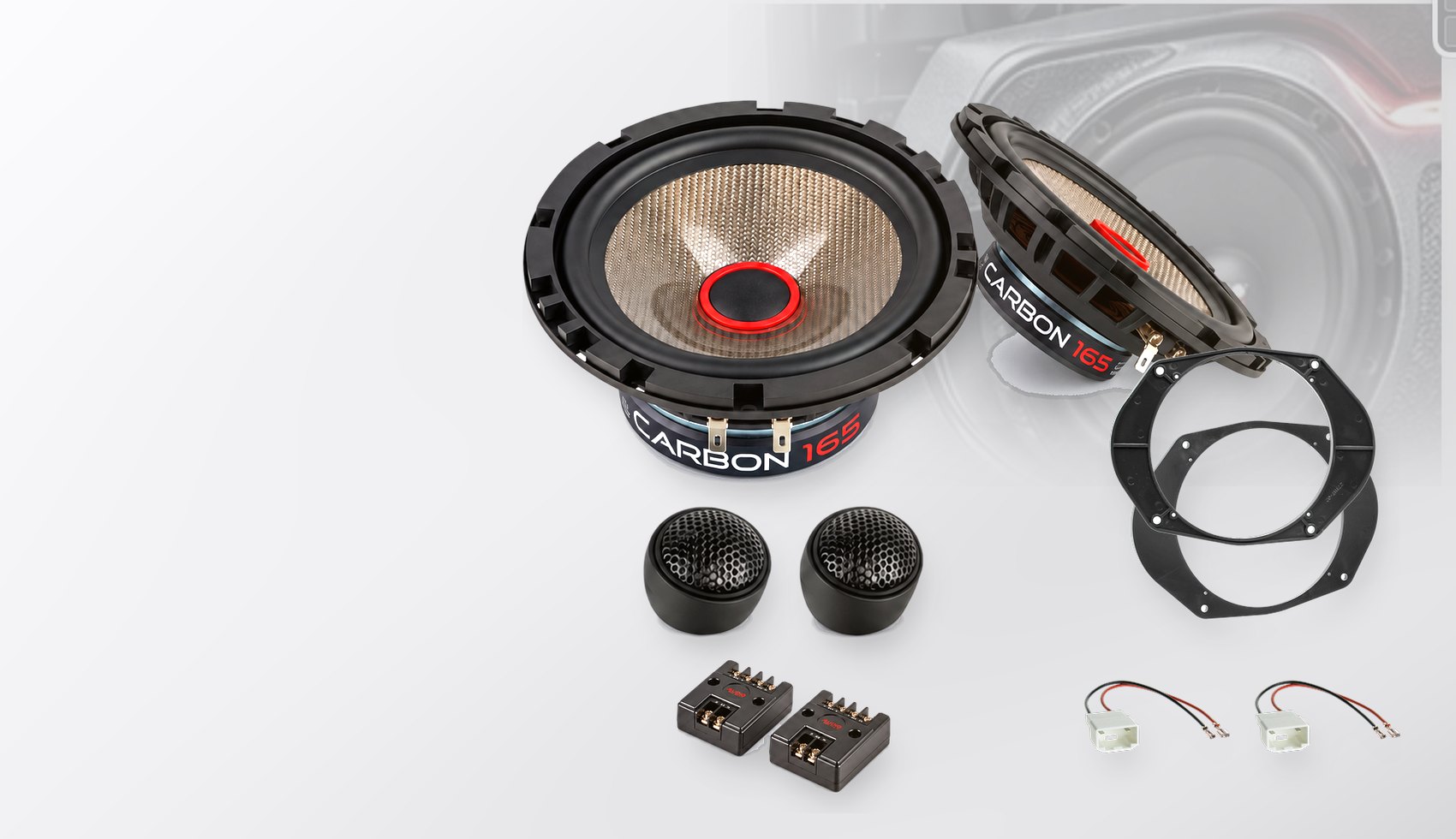 Pachet difuzoare dedicate Ford Fusion (JU2) 2002-2012 - Audio System CARBON 165 mm