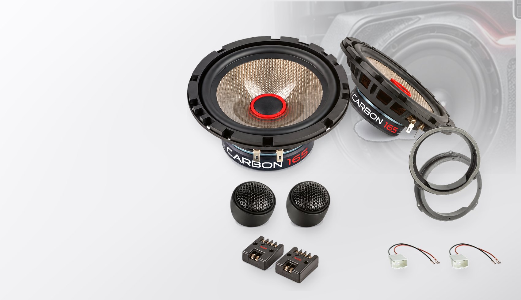 Pachet difuzoare dedicate Ford Mondeo (BA7) 2019-2021 - Audio System CARBON 165 mm